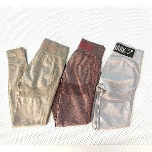 Set of 3 Gymshark Flex High Waisted Leggings